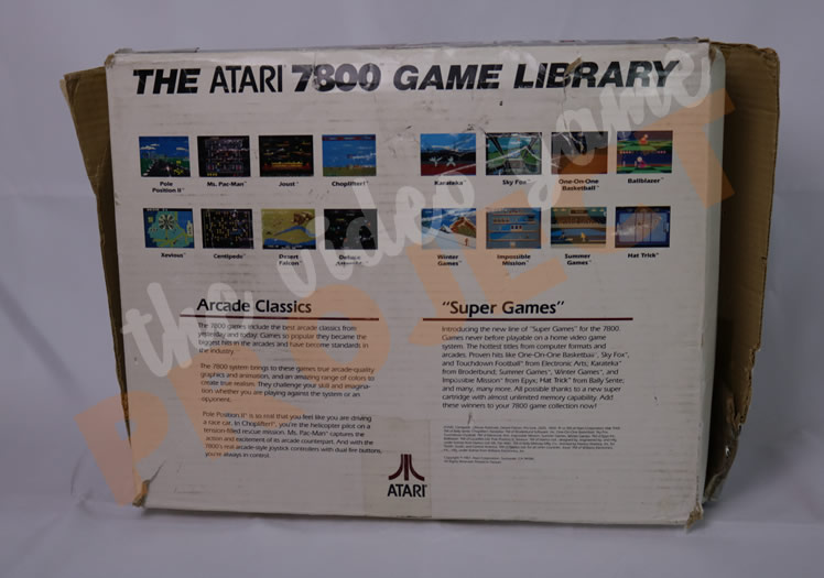 Atari 7800 Modified Engineering Sample - Console Box Back