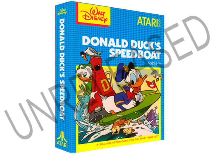 Unreleased Donald Ducks Speed Boat Prototype - Atari 2600