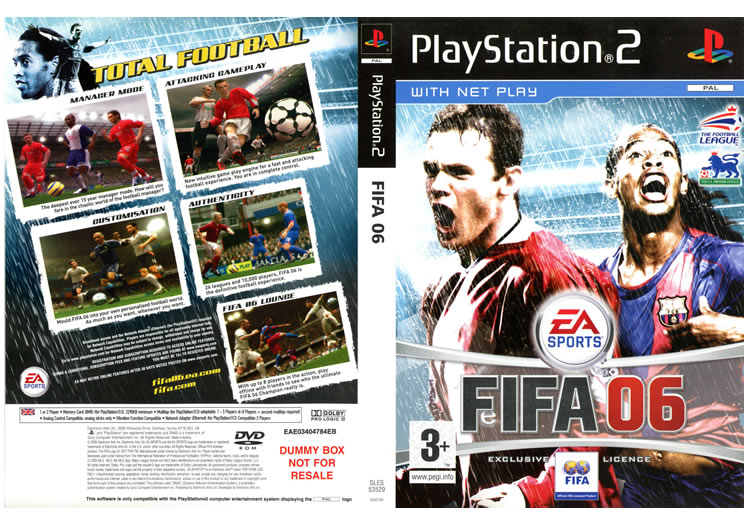 FIFA 06 PS2 Display Only Box Art - Front