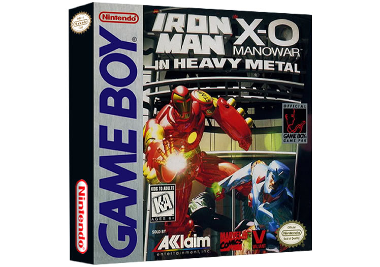 Iron Man and X-O Manowar in Heavy Metal - Game Boy
