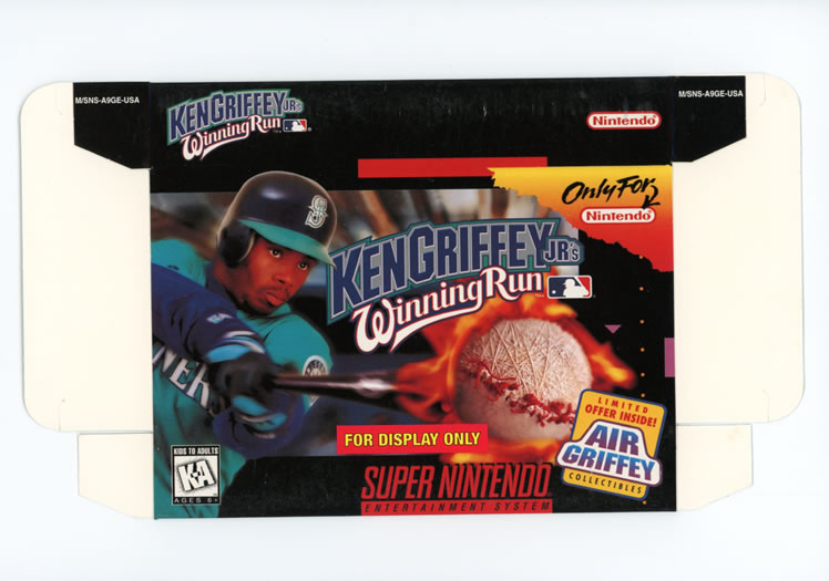 Ken Griffey Jr.'s Winning Run Display Only Box Art - Front