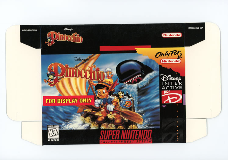 Pinocchio Display Only Box Art - Front