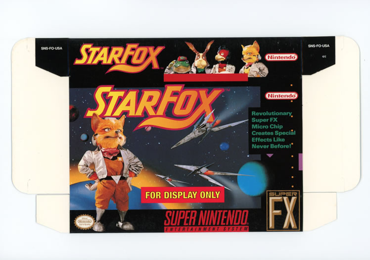 Star Fox Display Only Box Art - Front
