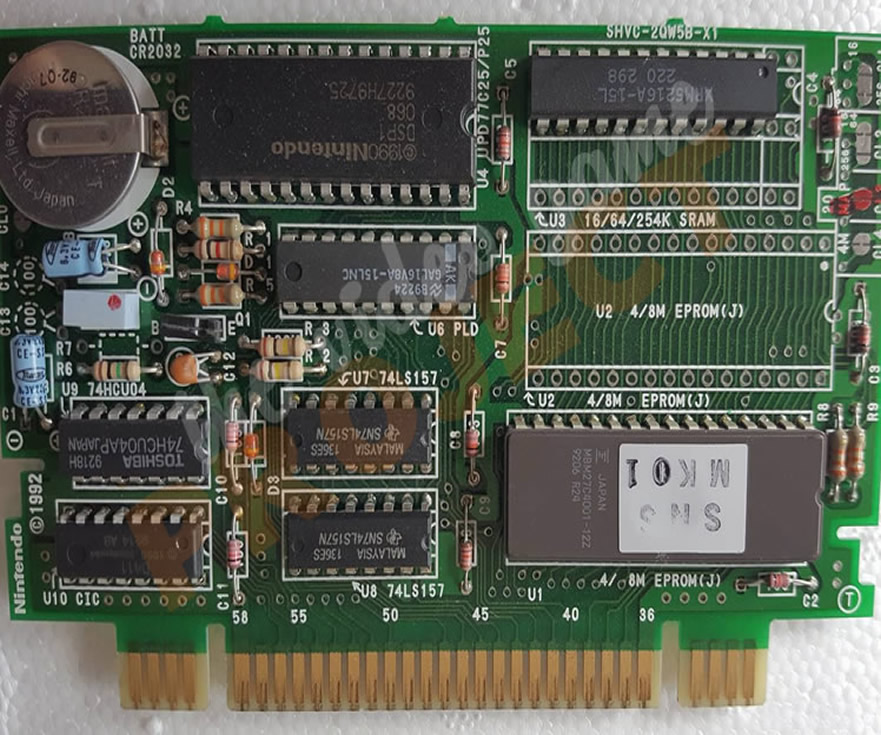 Super Mario Kart - Super Nintendo - PCB Front