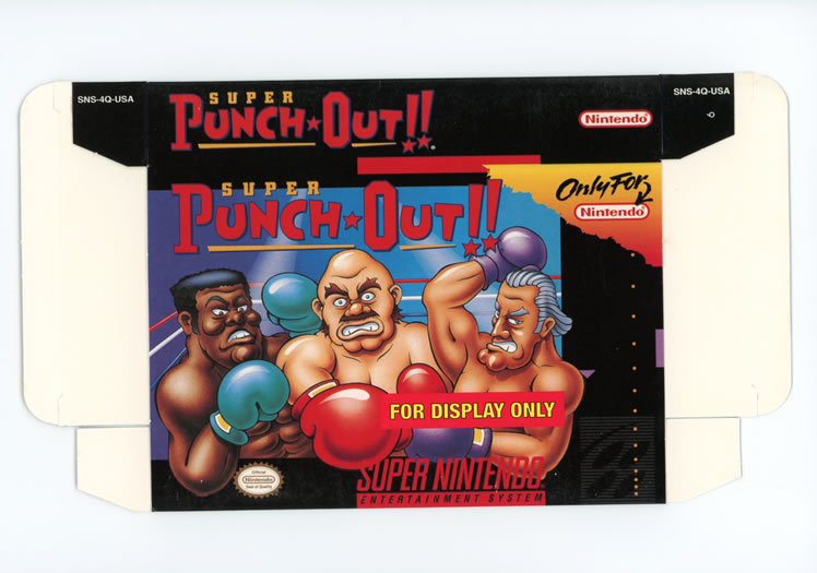 Super Punchout Display Only Box Art - Front
