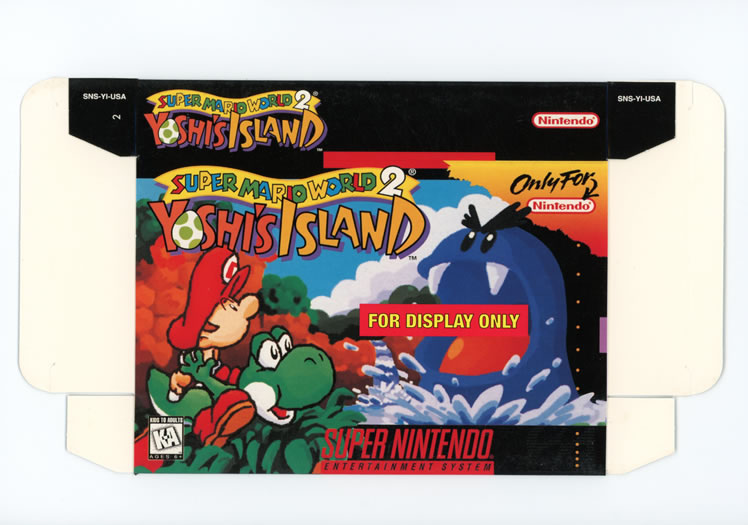 Super Mario World 2 Display Only Box Art - Front