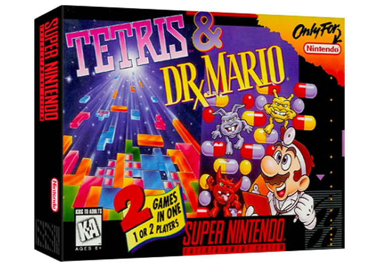 Tetris & Dr. Mario - Super Nintendo