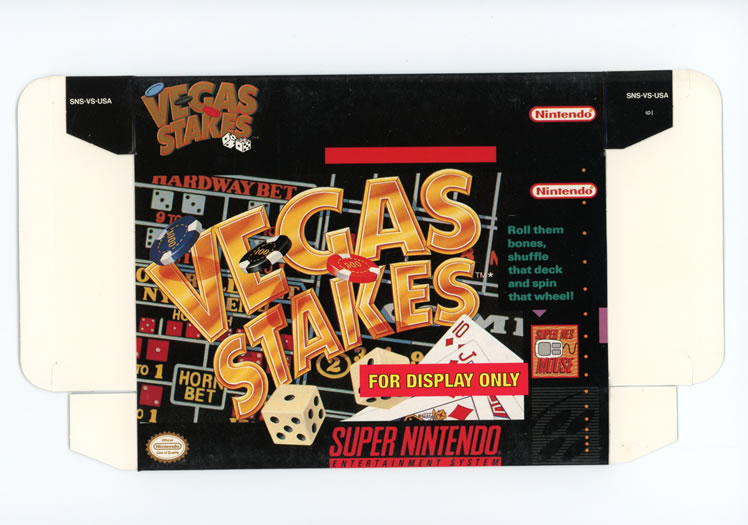 Vegas Stakes Display Only Box Art - Front