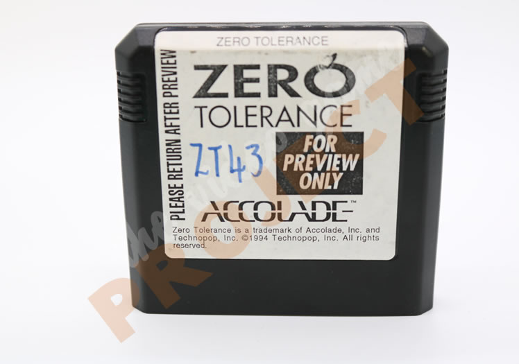 Zero Tolerance Prototype - Front