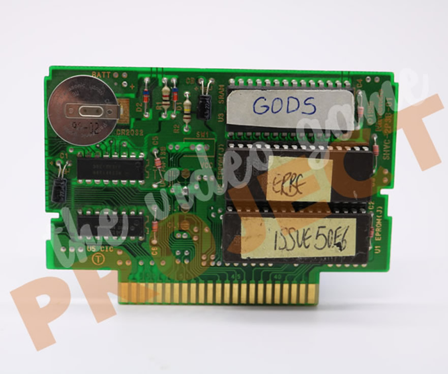 GODS - Super Nintendo - Front